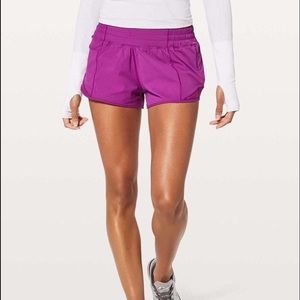 Magenta lululemon shorts
